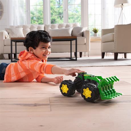 Машинка Трактор John Deere Kids Monster Treads с ковшом и большими колесами (47327) - фото 6