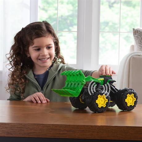 Машинка Трактор John Deere Kids Monster Treads з ковшем і великими колесами (47327) - фото 7