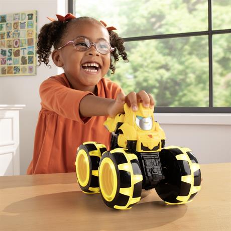 Игрушечная машинка John Deere Kids Monster Treads Бамблби с большими светящимися колесами (47422) - фото 4