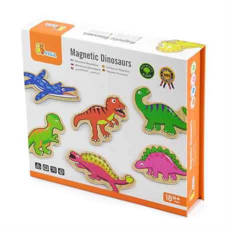 Набір магнітів Viga Toys Динозаври 20 шт. (50289) - фото 1