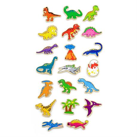 Набір магнітів Viga Toys Динозаври 20 шт. (50289) - фото 0