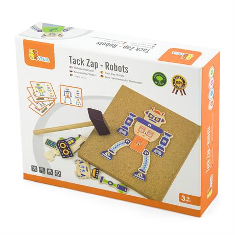Набір для творчості Viga Toys Дерев'яна аплікація Робот (50335) - фото 1