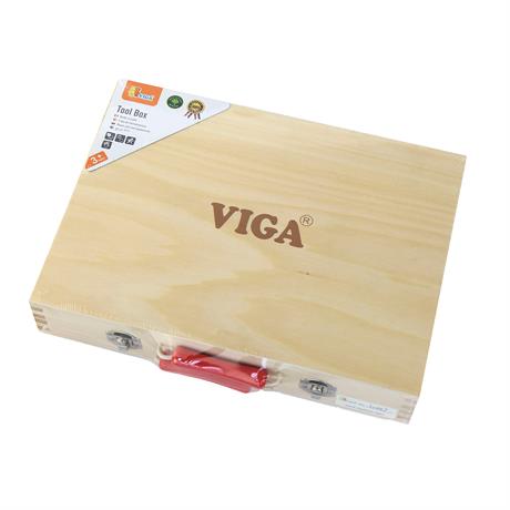 Деревянный игровой набор Viga Toys Чемоданчик с инструментами, 10 шт. (50387) - фото 1