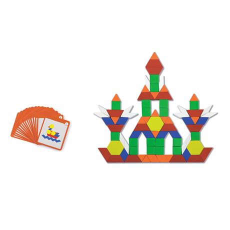 Магнітна мозаїка для дошки Viga Toys із картками 102 ел. (50669) - фото 0