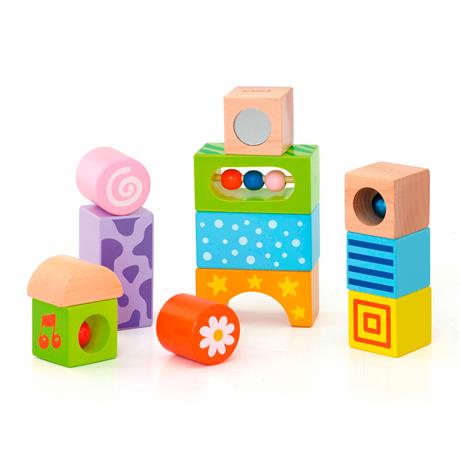 Дерев'яні кубики Viga Toys Брязкальця (50682) - фото 0