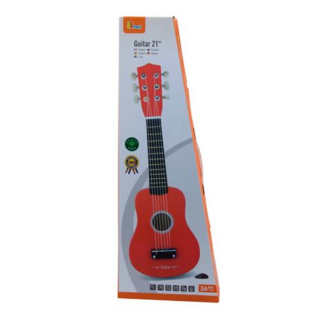 Игрушечная гитара Viga Toys красный (50691) - фото 3