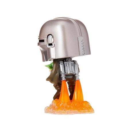 Фигурка Funko Pop! Мандалорец, летящий с Малышом 10 см (50959) - фото 2