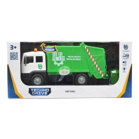 Автомодель TechnoDrive Мусоровоз со светом и звуком 16 см (510705.270) - фото 1