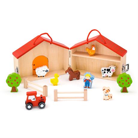 Деревянный игровой набор Viga Toys Домик-ферма (51618) - фото 2