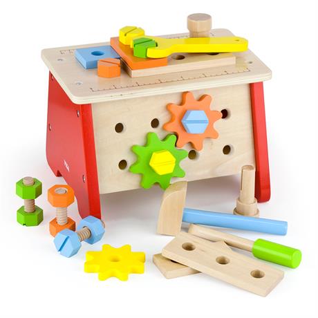 Деревянный игровой набор Viga Toys Верстак с инструментами (51621) - фото 0