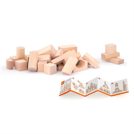 Дерев'яні кубики Viga Toys нефарбовані, 100 шт., 3 см (51623) - фото 5