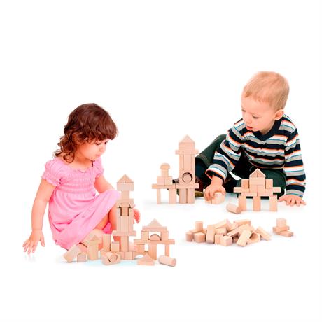 Дерев'яні кубики Viga Toys нефарбовані, 100 шт., 3 см (51623) - фото 6