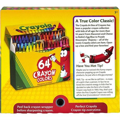 Набір воскової крейди Crayola Crayons 64 кольри (52-6448) - фото 4