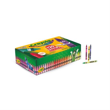 Набор восковых мелков Crayola Crayons с точилкой 120 цветов (52-6920) - фото 3