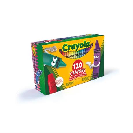 Набор восковых мелков Crayola Crayons с точилкой 120 цветов (52-6920) - фото 4