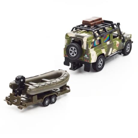 Игровой набор TechnoDrive Land Rover Defender Милитари с лодкой 27 см (520191.270) - фото 8
