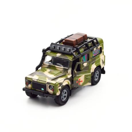 Игровой набор TechnoDrive Land Rover Defender Милитари с лодкой 27 см (520191.270) - фото 11