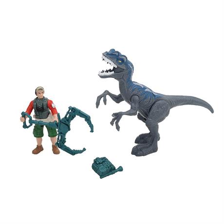 Ігровий набір Dino Valley Небезпечний динозавр зі звуком сірий (542015) - фото 2