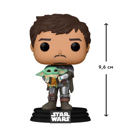 Фігурка Funko Pop! Зоряні війни Мандалорець із Малюком Ґроґу 10 см (54525) - фото 1