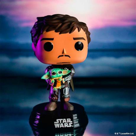 Фігурка Funko Pop! Зоряні війни Мандалорець із Малюком Ґроґу 10 см (54525) - фото 4