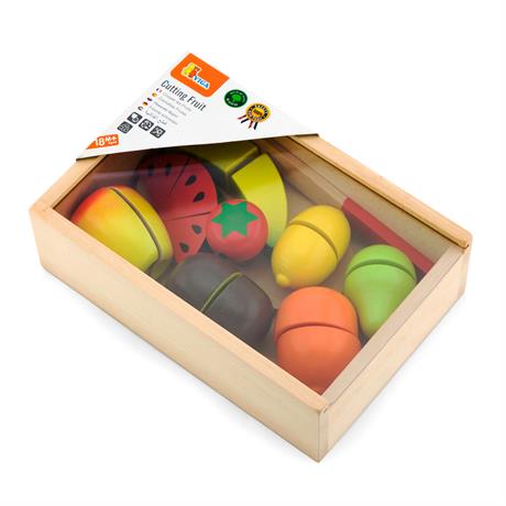 Игрушечные продукты Viga Toys Нарезанные фрукты из дерева (56290) - фото 1