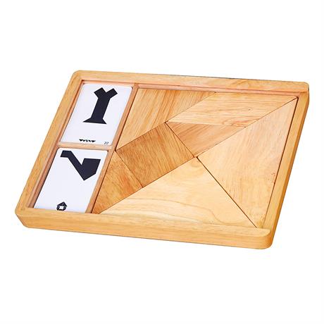 Игра-головоломка Viga Toys Деревянный танграм 7 эл. (56301) - фото 0