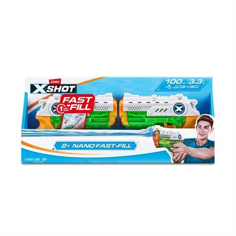 Набір водних бластерів X-Shot Fast Fill Nano Double Pack (56334R) - фото 0