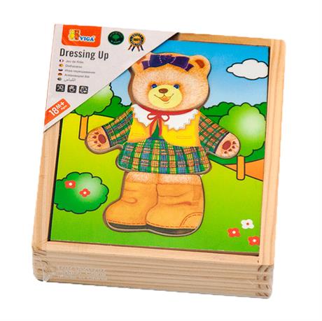 Деревянный игровой набор Viga Toys Гардероб медведицы (56403) - фото 0