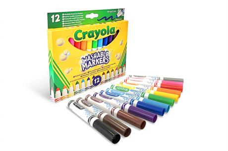 Набір фломастерів Crayola Markers широка лінія змиваються 12 шт. (58-8340) - фото 1