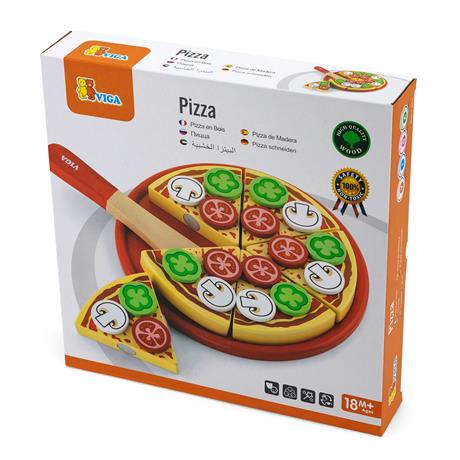 Игрушечные продукты Viga Toys Пицца из дерева (58500) - фото 1