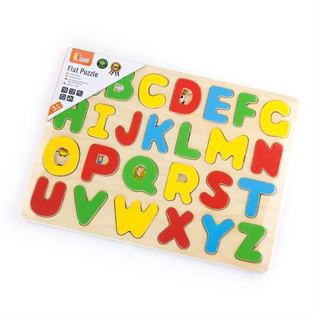 Дерев'яний пазл Viga Toys Англійський алфавіт, великі літери (58543) - фото 2