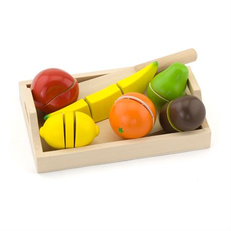 Іграшкові продукти Viga Toys Нарізані фрукти з дерева (58806) - фото 0