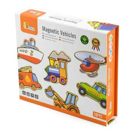 Набір магнітів Viga Toys Транспорт, 20 шт. (58924) - фото 1