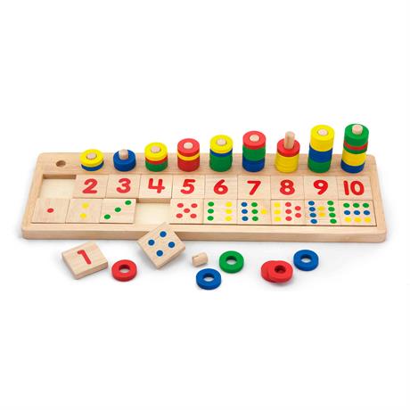 Деревянный обучающий набор Viga Toys Цифры и счет (59072) - фото 0
