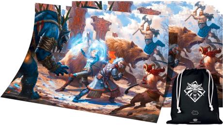 Пазл GoodLoot Witcher Geralt and Triss in Battle 1000 ел. (5908305233619) - фото 0