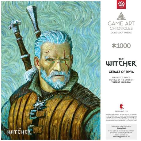 Пазл GoodLoot The Witcher Geralt of Rivia & Vincent van Gogh 1000 ел. (5908305247548) - фото 0