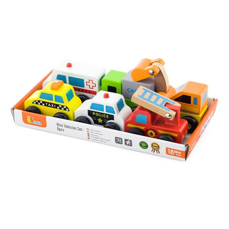 Набір іграшкових машинок Viga Toys Спецтранспорт, 6 шт. (59621) - фото 0