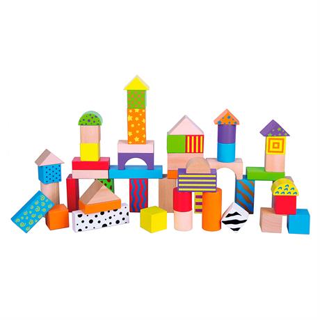 Дерев'яні кубики Viga Toys Візерункові блоки 50 шт., 3 см (59695) - фото 0
