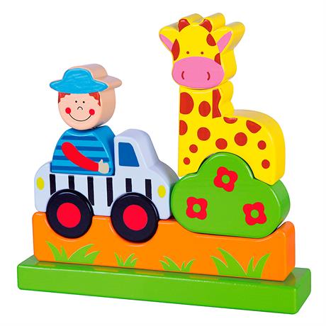 Магнітна дерев'яна іграшка Viga Toys Зоопарк (59702) - фото 0