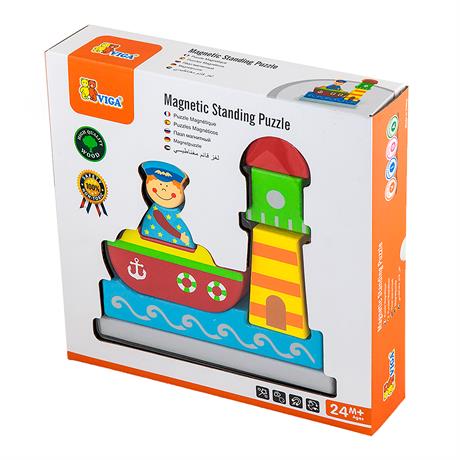 Магнітна дерев'яна іграшка Viga Toys Море (59704) - фото 1