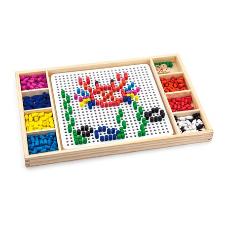 Деревянная настольная игра Viga Toys Мозаика и лудо (59990) - фото 0