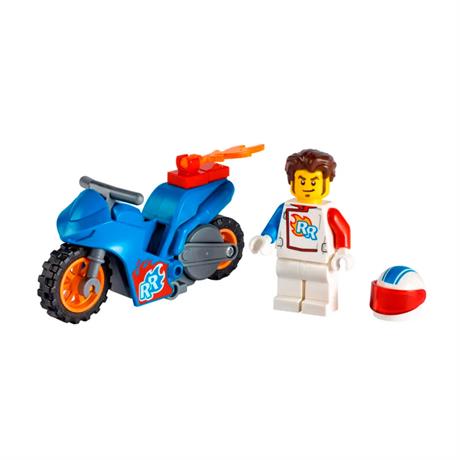 Конструктор LEGO City Stuntz Реактивный трюковый мотоцикл 14 деталей (60298) - фото 1