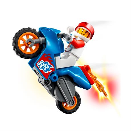 Конструктор LEGO City Stuntz Реактивный трюковый мотоцикл 14 деталей (60298) - фото 2