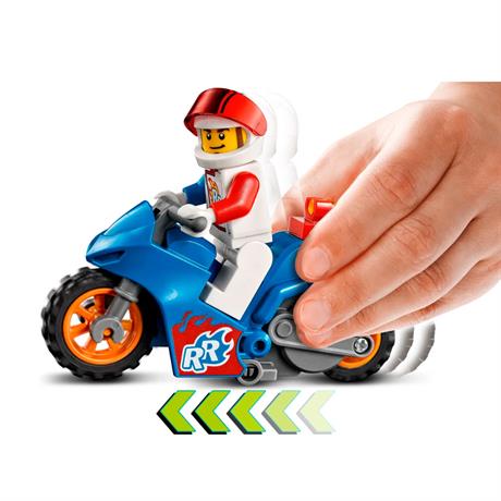 Конструктор LEGO City Stuntz Реактивный трюковый мотоцикл 14 деталей (60298) - фото 3