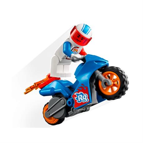 Конструктор LEGO City Stuntz Реактивный трюковый мотоцикл 14 деталей (60298) - фото 5