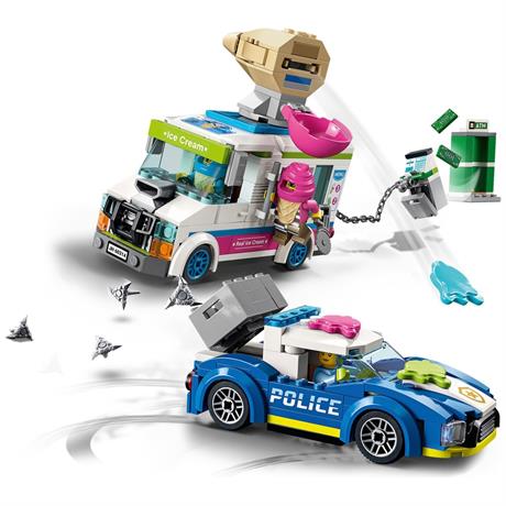 Конструктор LEGO City Police Поліцейське переслідування фургона з морозивом 317 деталей (60314) - фото 5