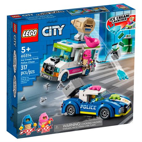 Конструктор LEGO City Police Поліцейське переслідування фургона з морозивом 317 деталей (60314) - фото 8