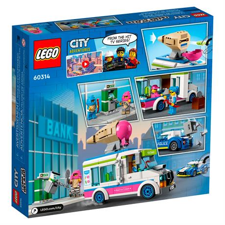 Конструктор LEGO City Police Поліцейське переслідування фургона з морозивом 317 деталей (60314) - фото 9