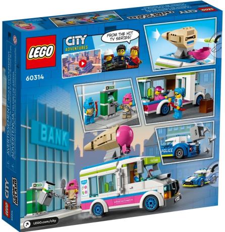 Конструктор LEGO City  Police Поліцейське переслідування фургона з морозивом 317 деталей (60314) - фото 0