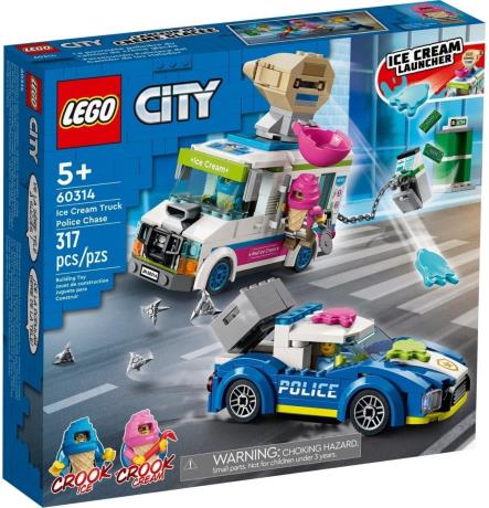 Конструктор LEGO City  Police Поліцейське переслідування фургона з морозивом 317 деталей (60314) - фото 0